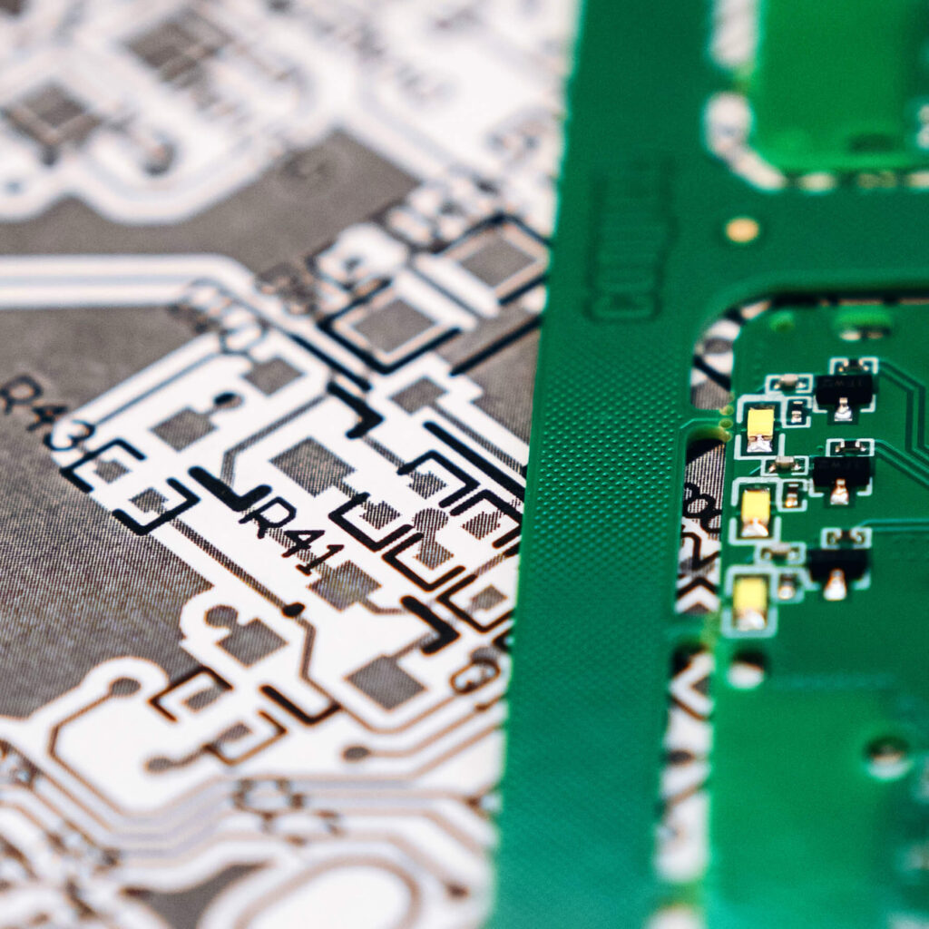 Assembled printed circuit board manufactured at Convel